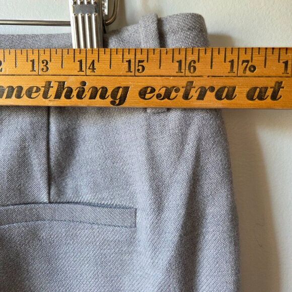 LIKE NEW LAFAYETTE 148 NEW YORK GATES LIGHT GREY WOOL PANTS WOMENS SIZE 10 - Picture 14 of 16